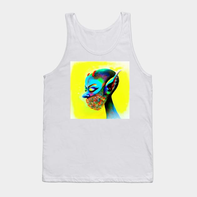 galactic woman Tank Top by reyhanartstudio